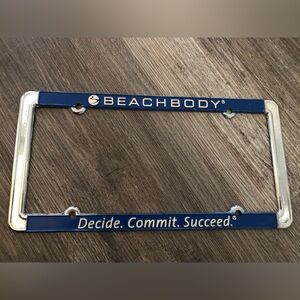 Beachbody License Plate Frame EUC !